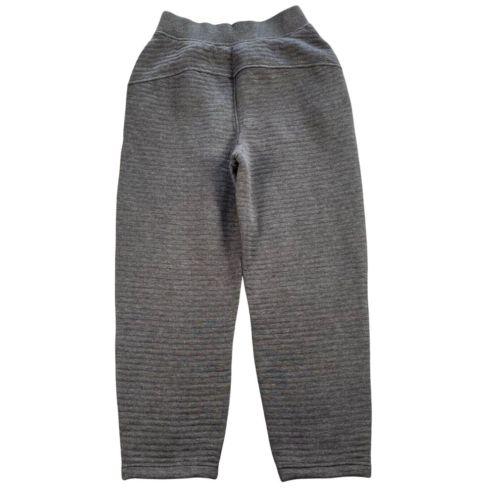 Athleta Sweatpants Womens XS Gray Ribbed Textured Tencel‎ Blend Ankle Cropped - Picture 2 of 15